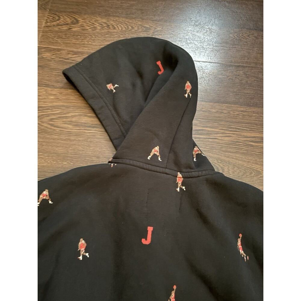 JORDAN ESSENTIAL HOLIDAY FLEECE PULLOVER MENS SZ M LIFESTYLE HOODIE DV9392-010 - Picture 7 of 14